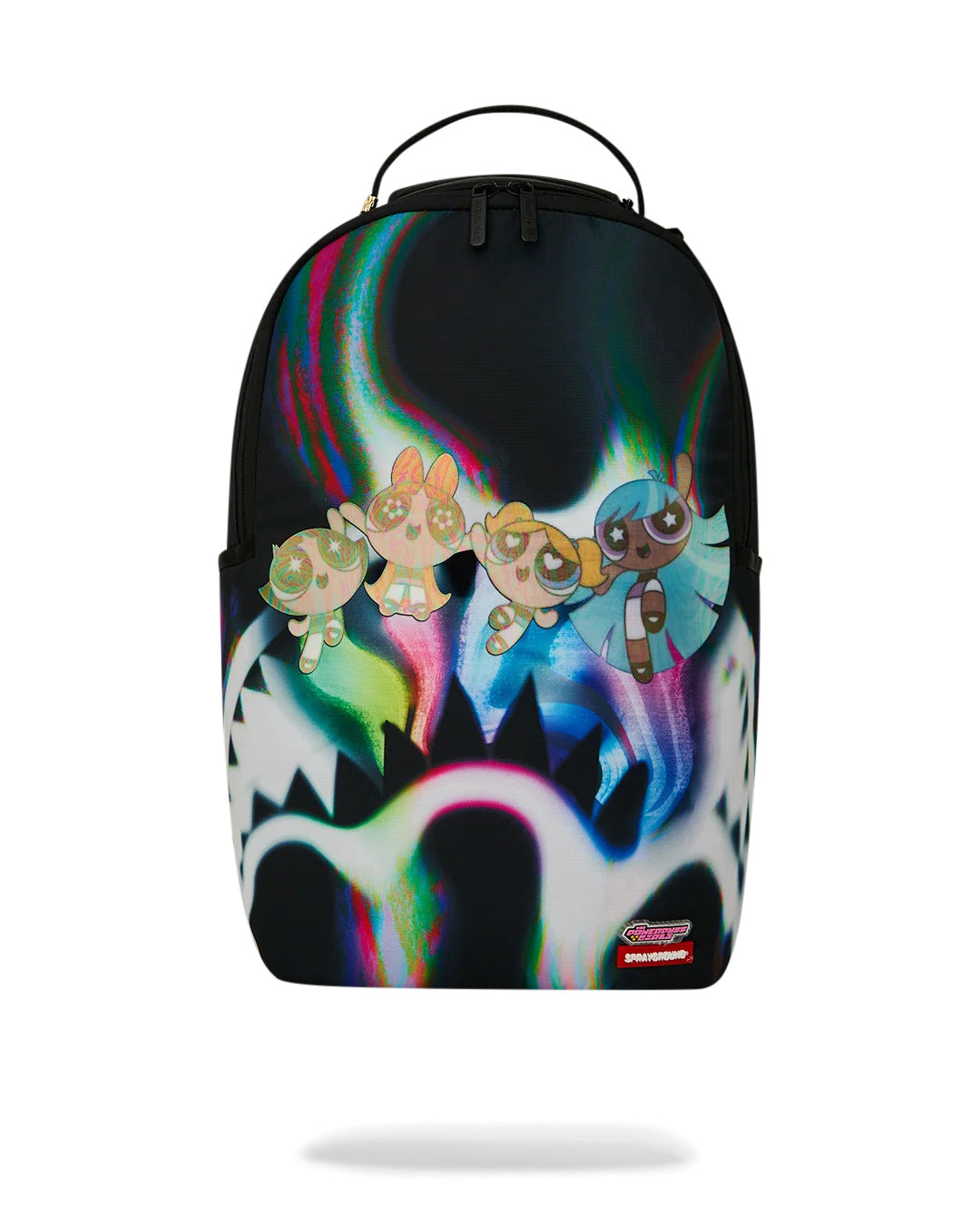 POWERPUFF GIRLS RAINBOW HOLO SHARK BACKPACK