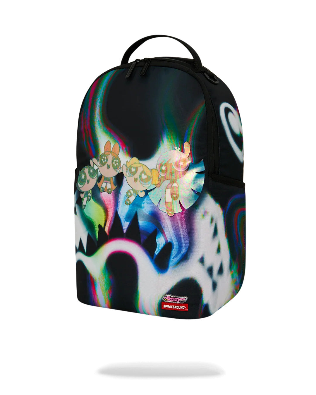POWERPUFF GIRLS RAINBOW HOLO SHARK BACKPACK