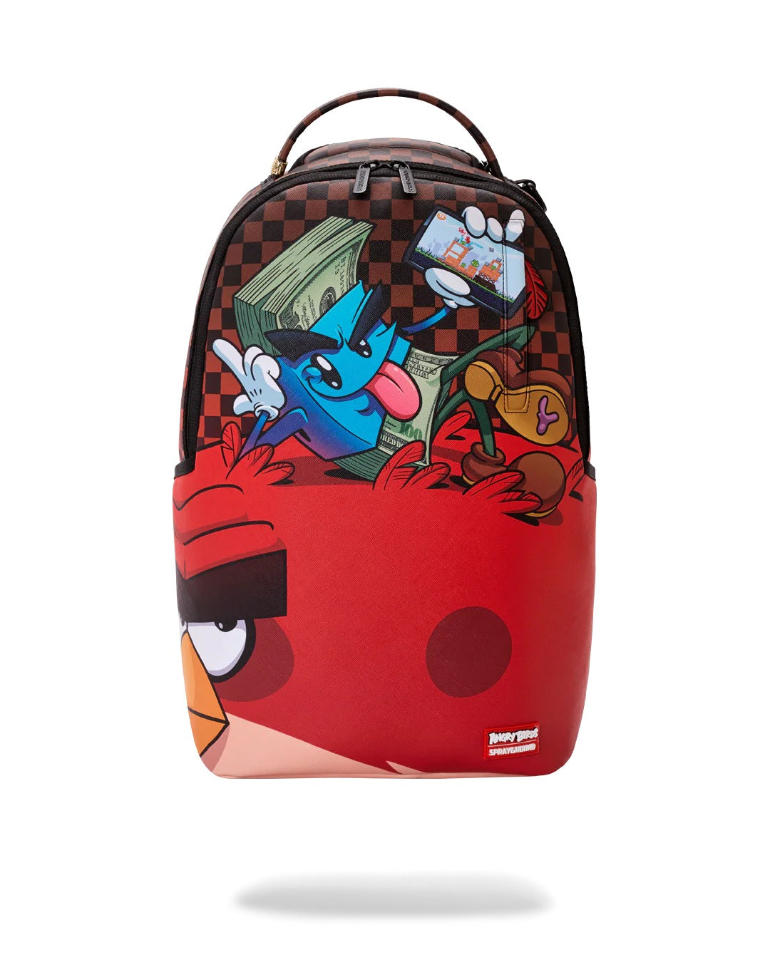 MONEY BOY CHILLIN ON BIG ANGRY BIRD BACKPACK