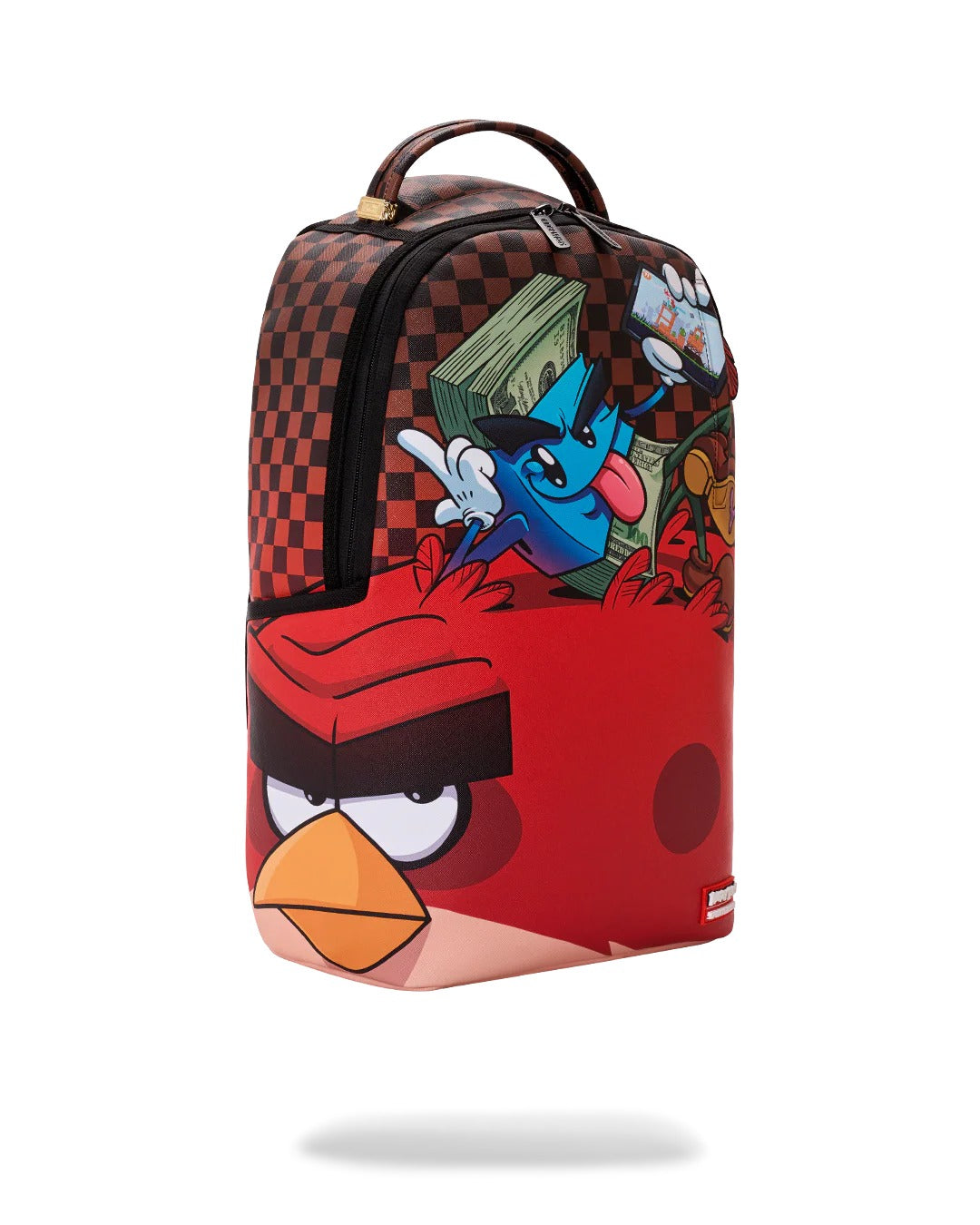 MONEY BOY CHILLIN ON BIG ANGRY BIRD BACKPACK
