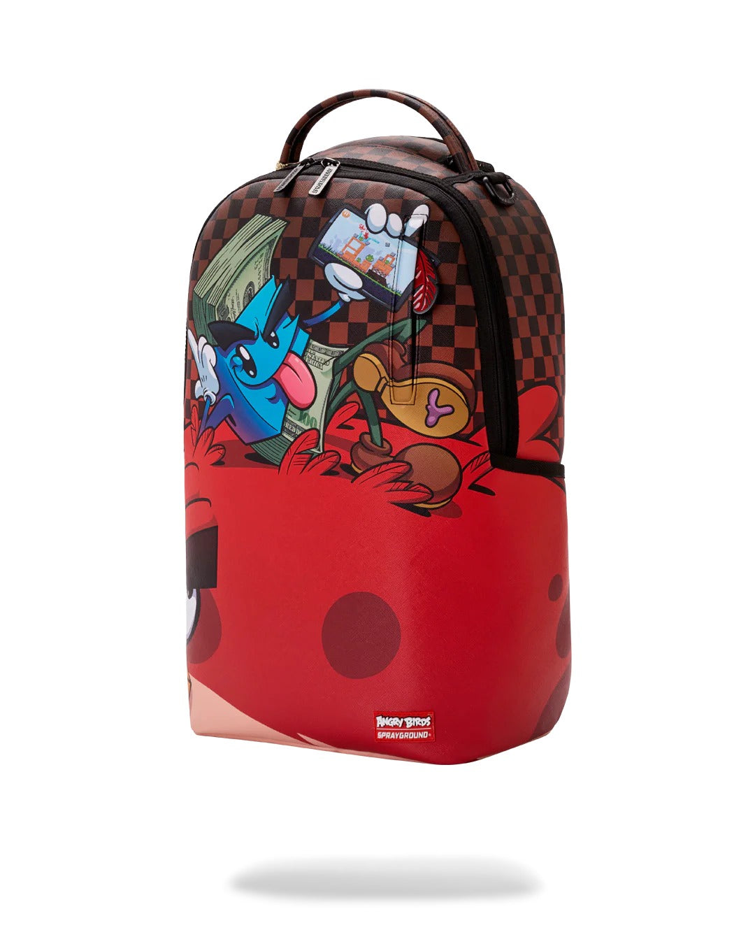 MONEY BOY CHILLIN ON BIG ANGRY BIRD BACKPACK
