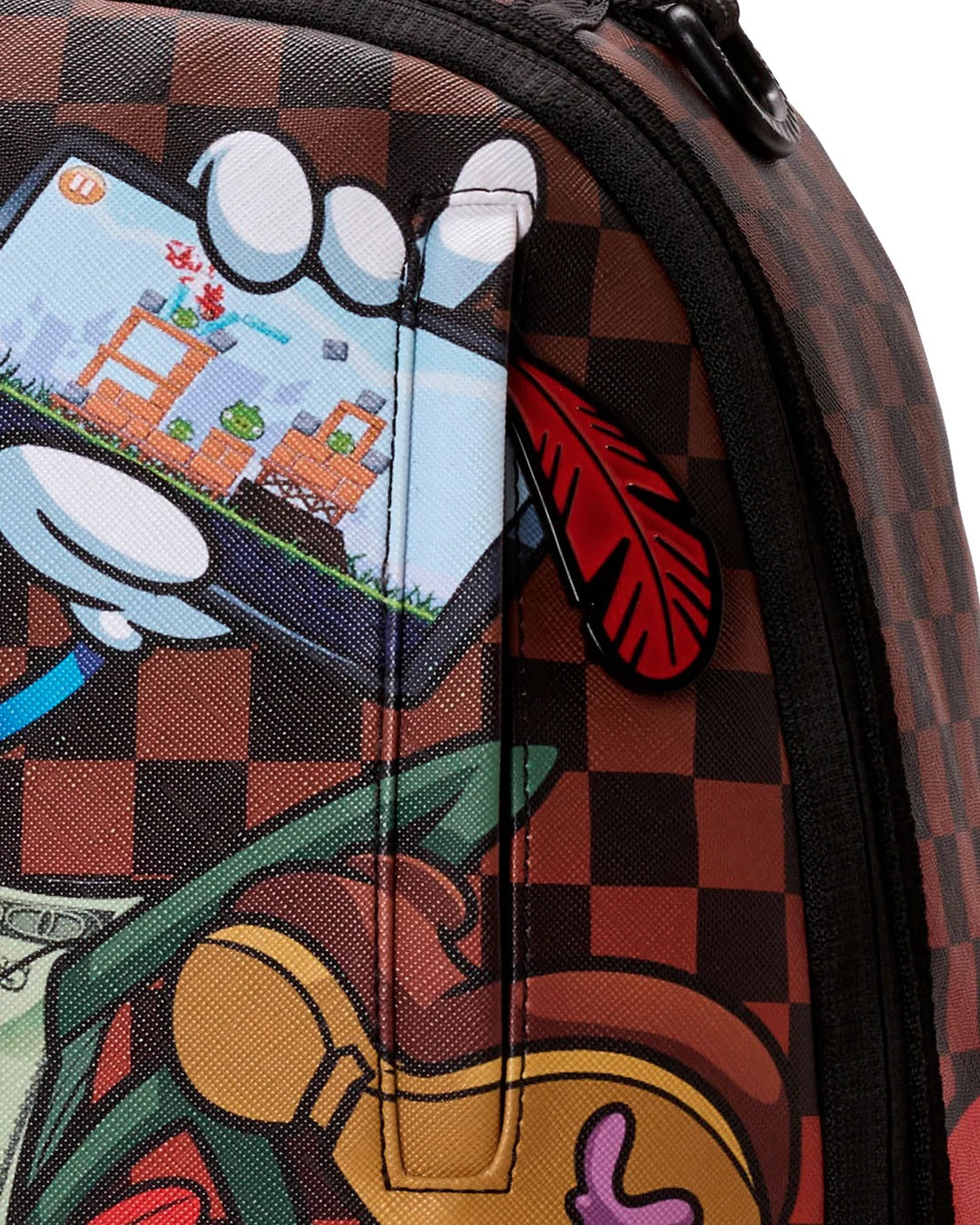 MONEY BOY CHILLIN ON BIG ANGRY BIRD BACKPACK