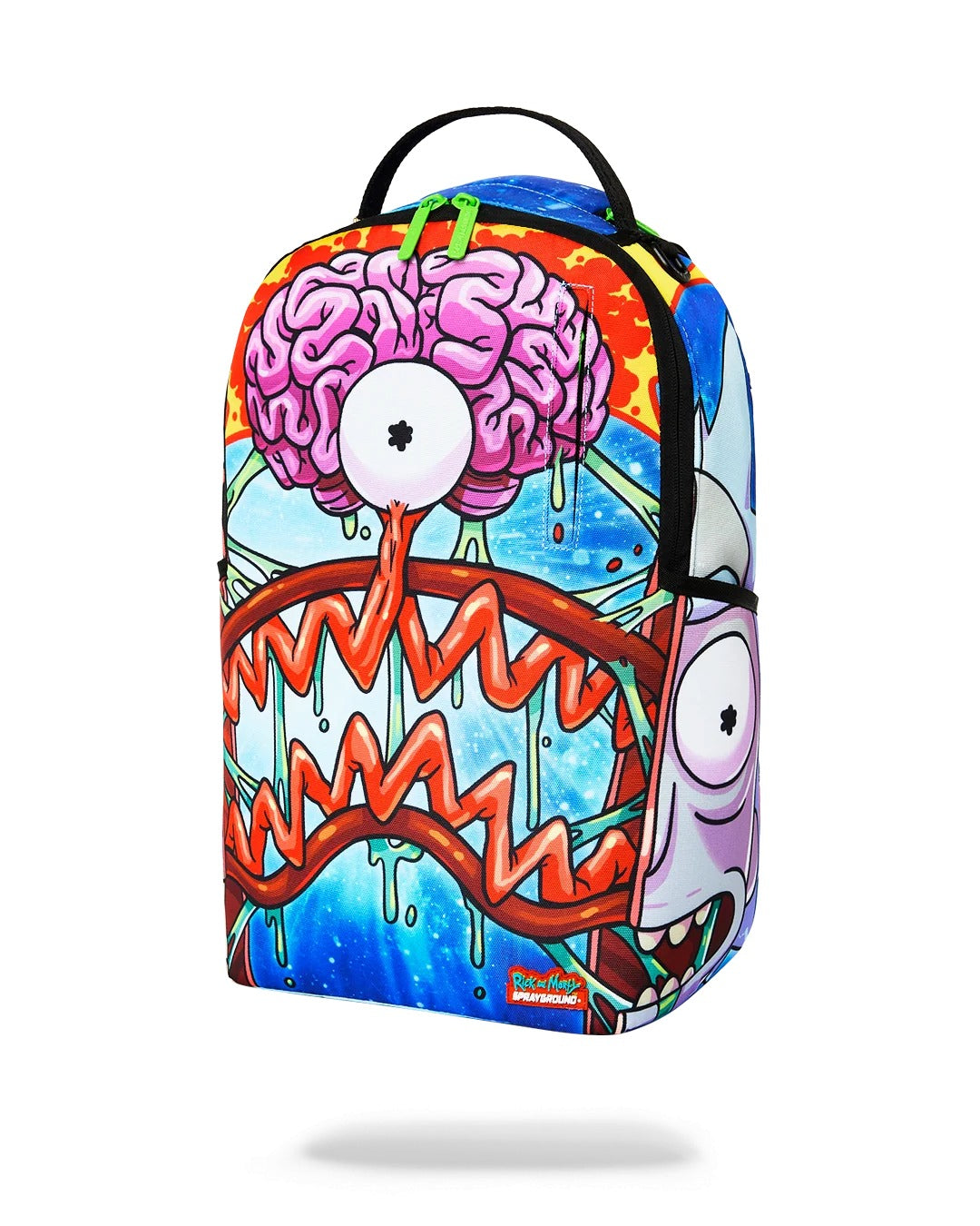 RICK AND MORTY SPLIT RICK HEAD GUTS BACKPACK