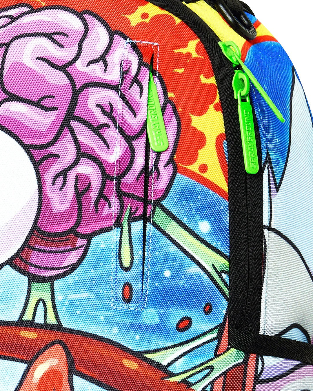 RICK AND MORTY SPLIT RICK HEAD GUTS BACKPACK