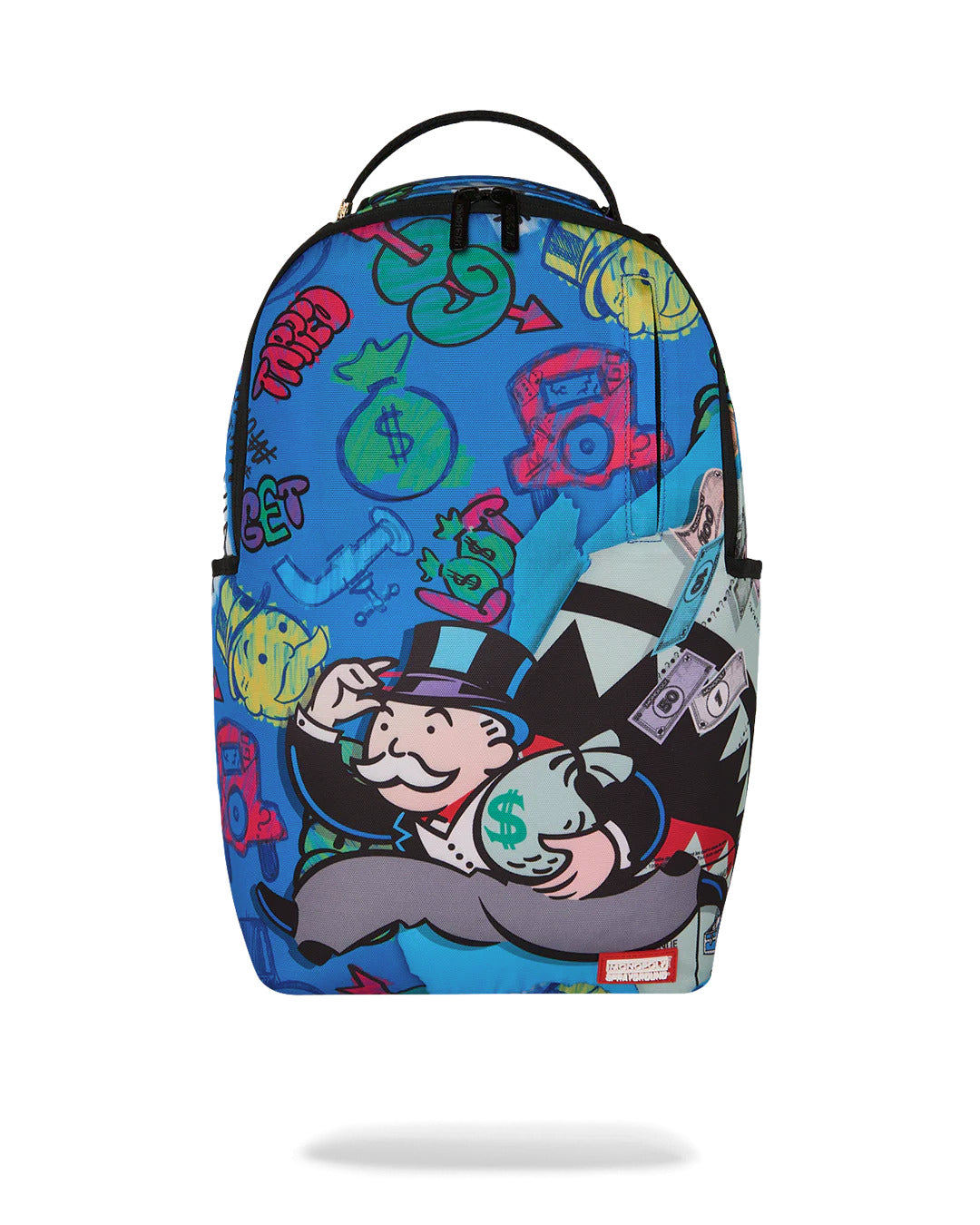 MONOPOLY BLUE TEAR THROUGH BACKPACK