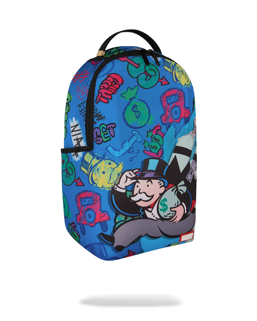 MONOPOLY BLUE TEAR THROUGH BACKPACK
