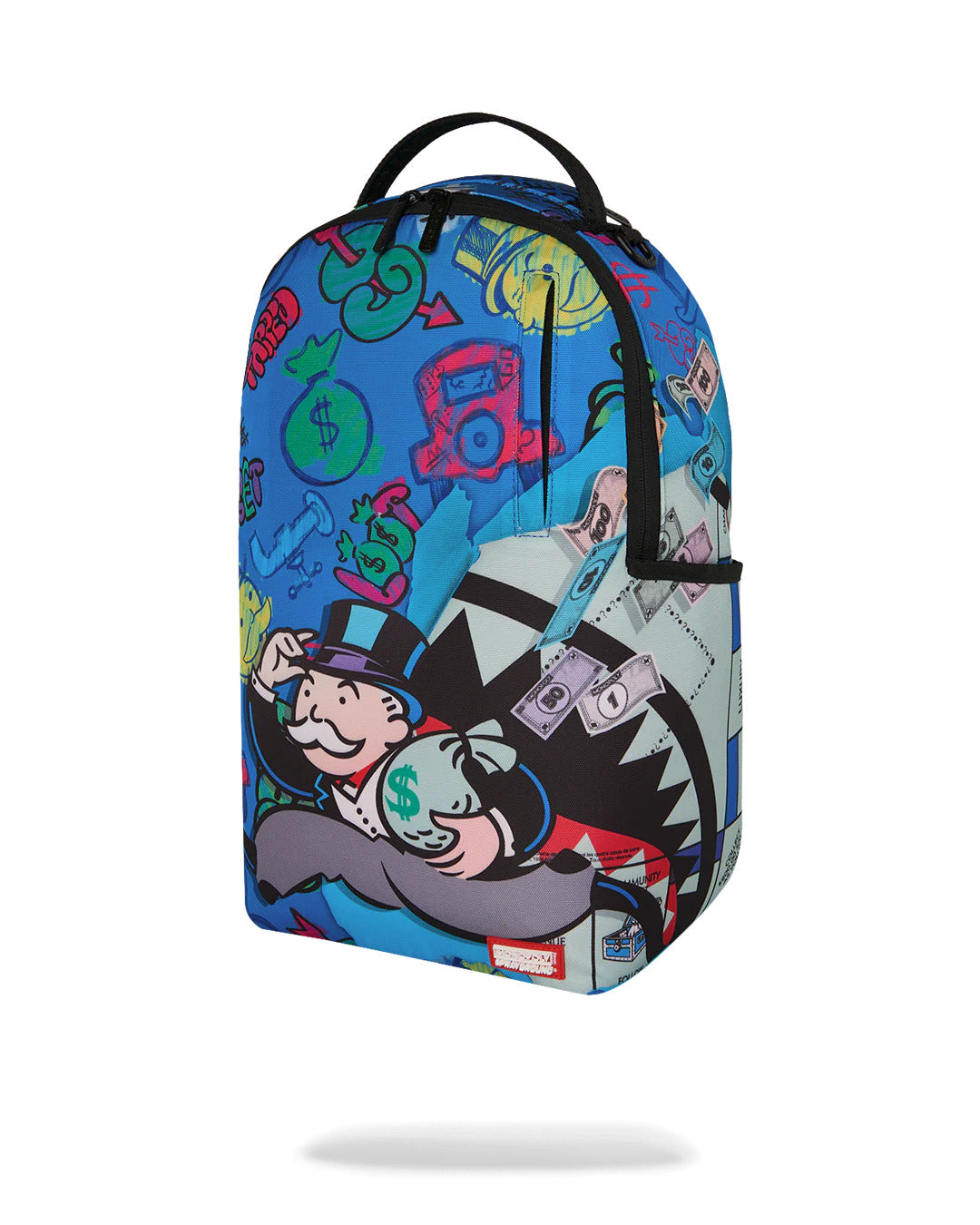 MONOPOLY BLUE TEAR THROUGH BACKPACK