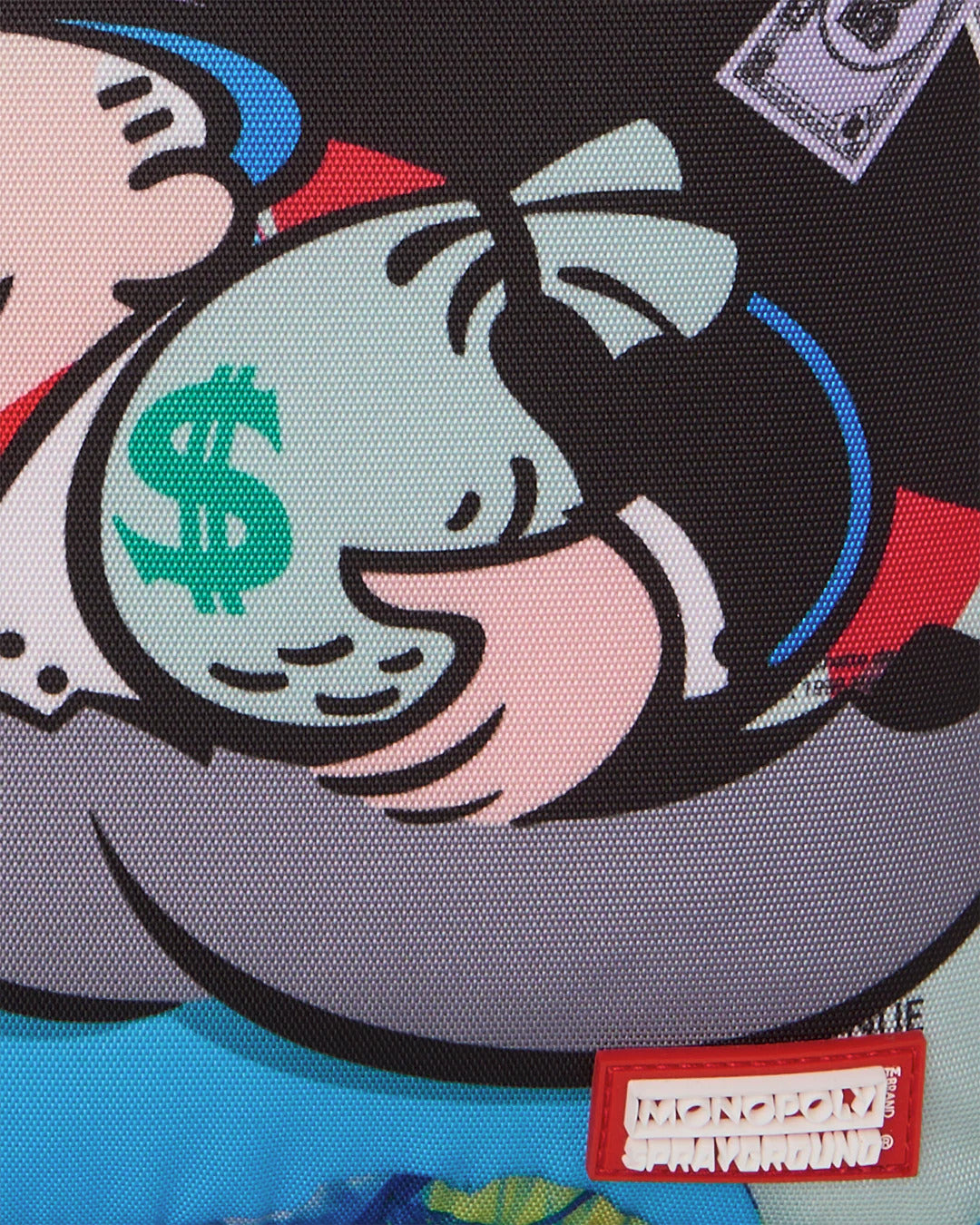 MONOPOLY BLUE TEAR THROUGH BACKPACK