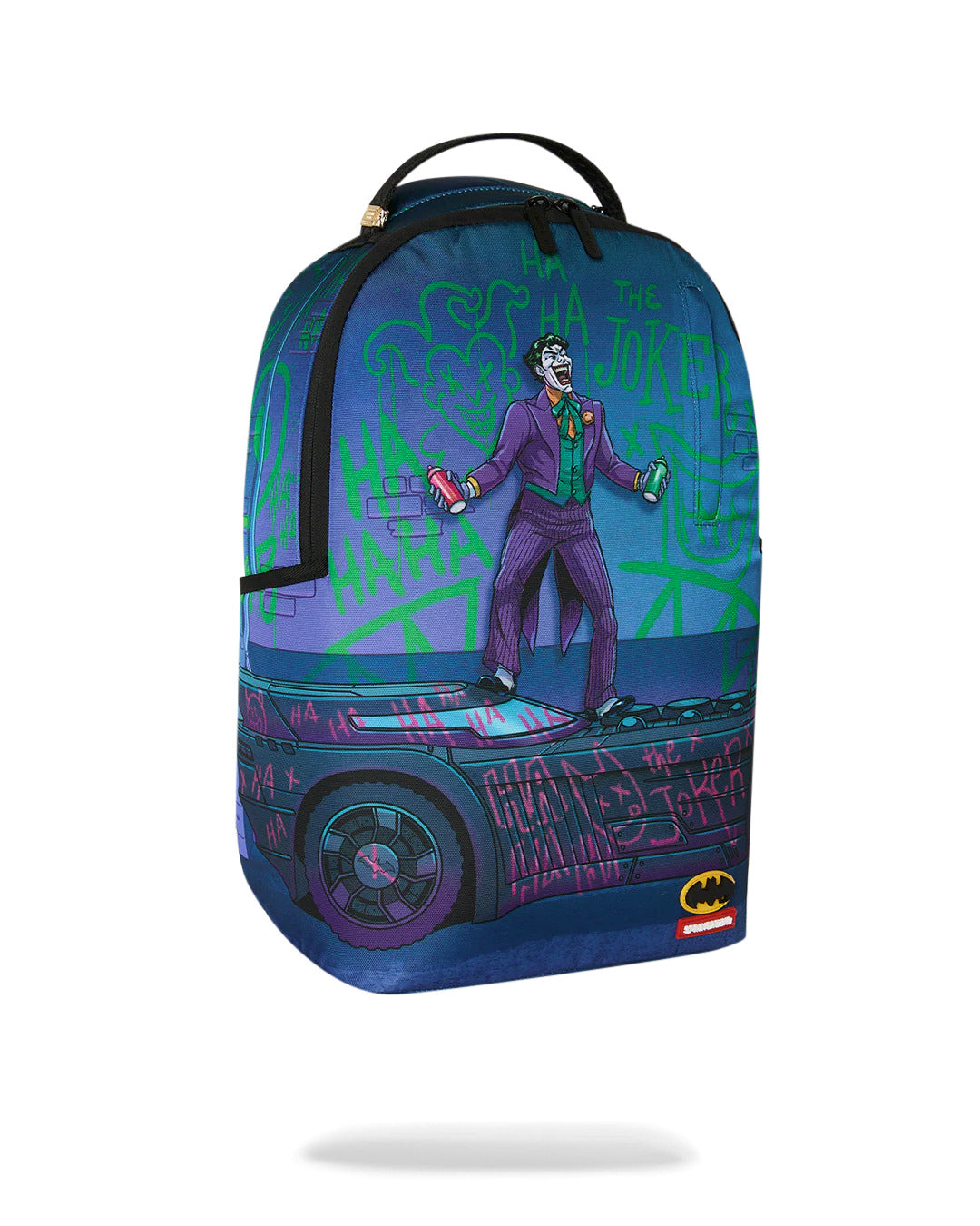 DC JOKER TAGGED UP BATMOBILE BACKPACK