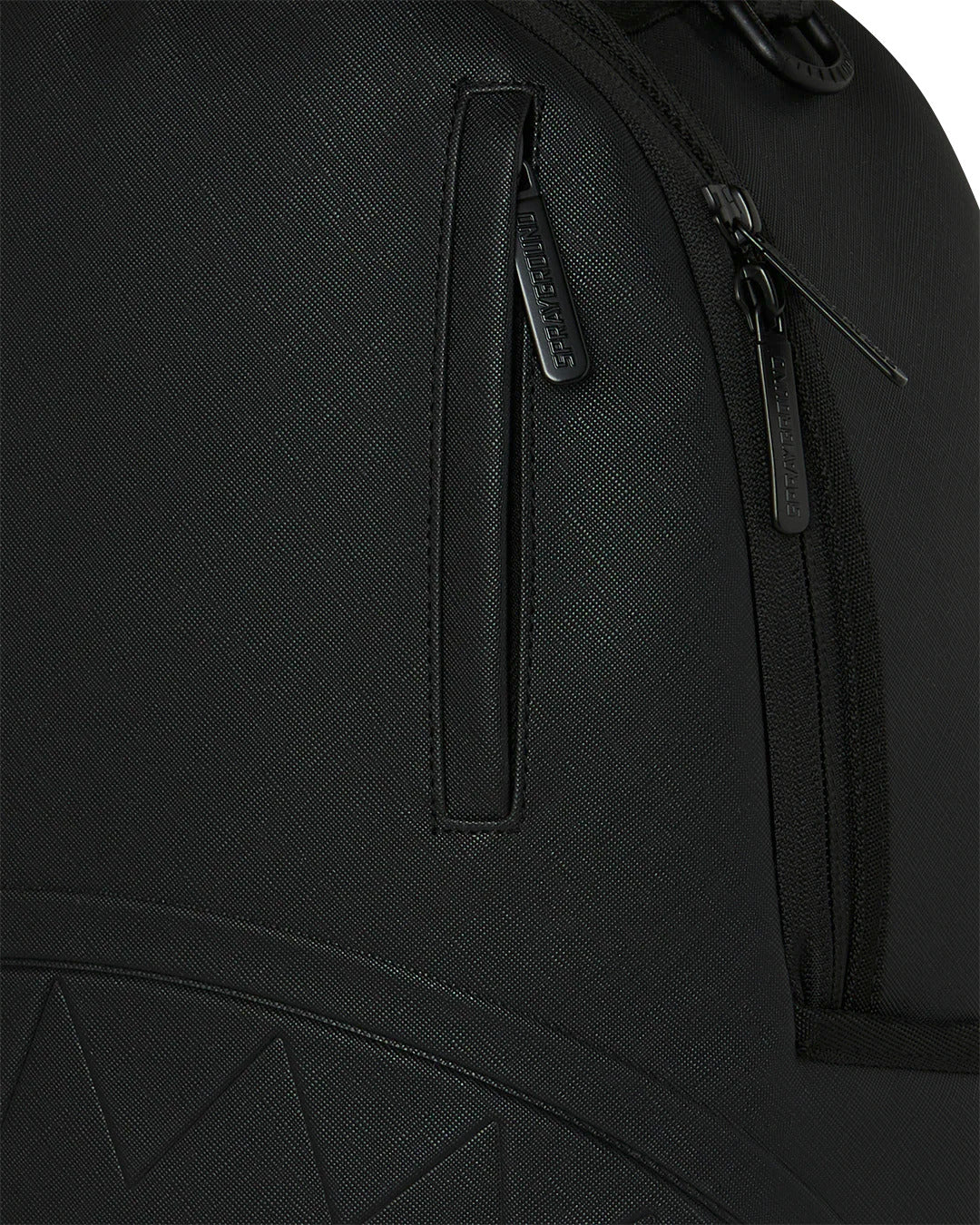 BLACKED OUT EMBOSSED GOLD TOOTH BACKPACK