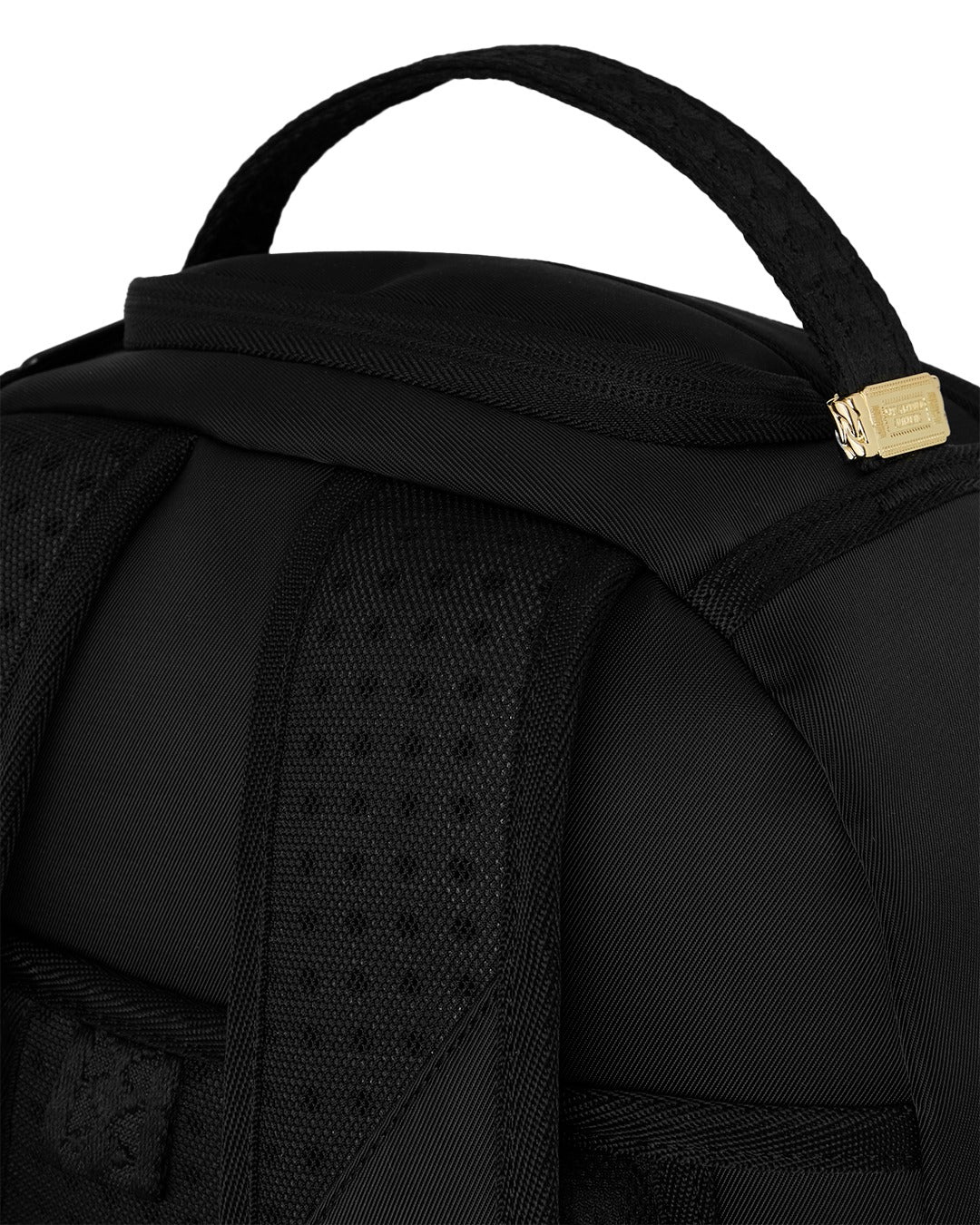 SHARK CENTRAL BLACK NYLON CAMO EMBOSSED SHARK BACKPACK