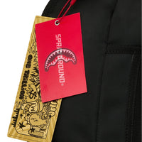 SHARK CENTRAL BLACK NYLON CAMO EMBOSSED SHARK BACKPACK