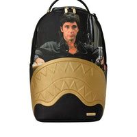 SCARFACE GOLD EMBOSSED BACKPACK