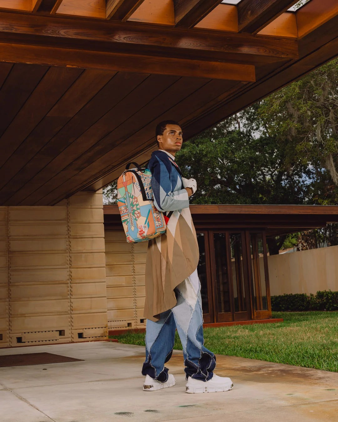 FLW MIDMODERN SWIRL BACKPACK