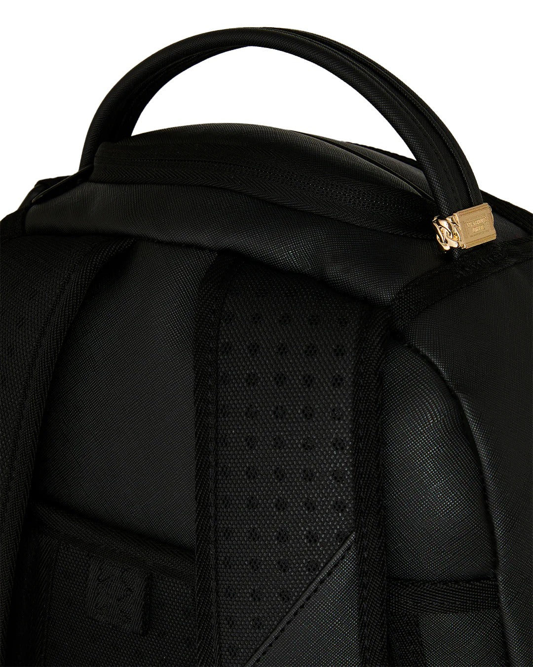 SHARK CENTRAL EMBOSSED BLACK NYLON BACKPACK