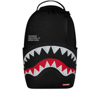 SHARK CENTRAL BLACK EMBROIDERED SHARK BACKPACK