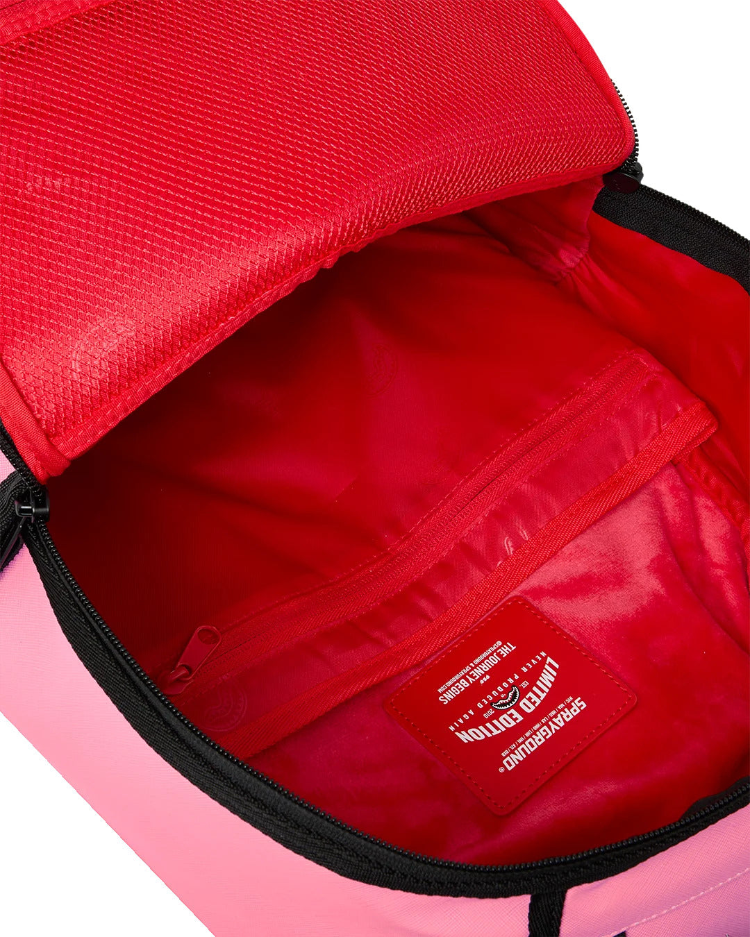 SHARK CENTRAL PINK EMBROIDERED SHARK BACKPACK