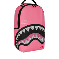 SHARK CENTRAL PINK EMBROIDERED SHARK BACKPACK
