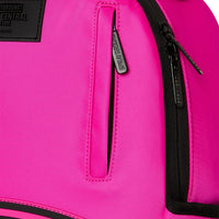SHARK CENTRAL WHITE STENCIL SHARK PINK NYLON BACKPACK