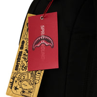 SHARK CENTRAL WHITE STENCIL SHARK BLACK NYLON BACKPACK
