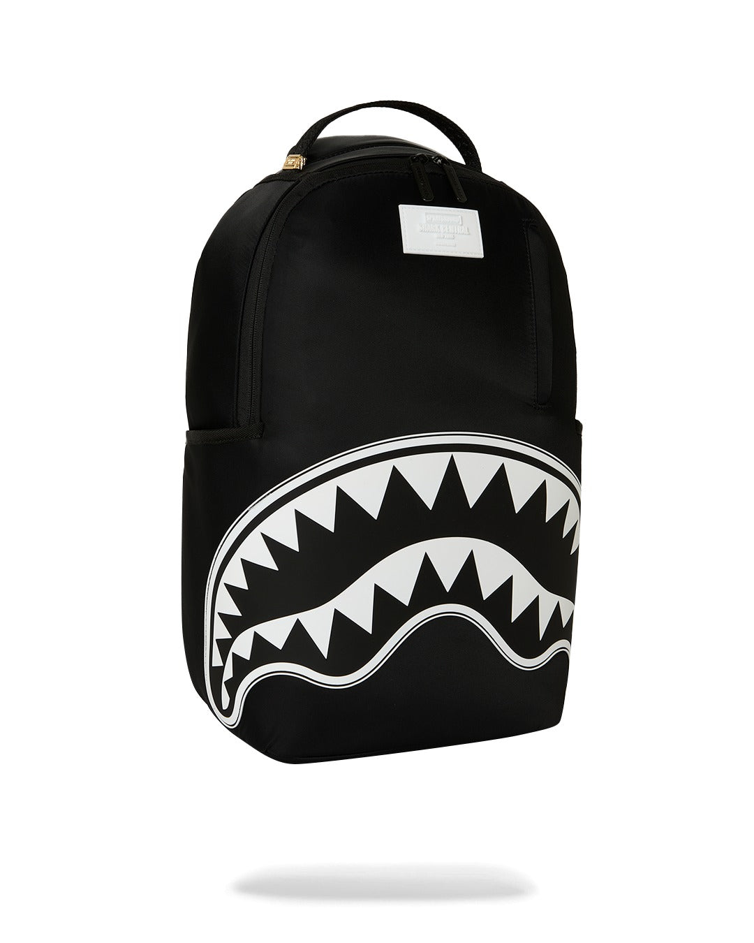 SHARK CENTRAL WHITE STENCIL SHARK BLACK NYLON BACKPACK