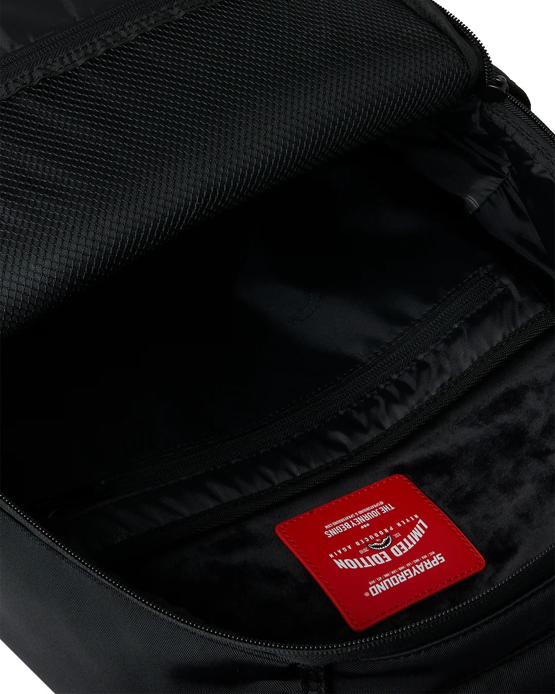 SHARK CENTRAL BLACKED OUT EMBOSSED NYLON BACKPACK
