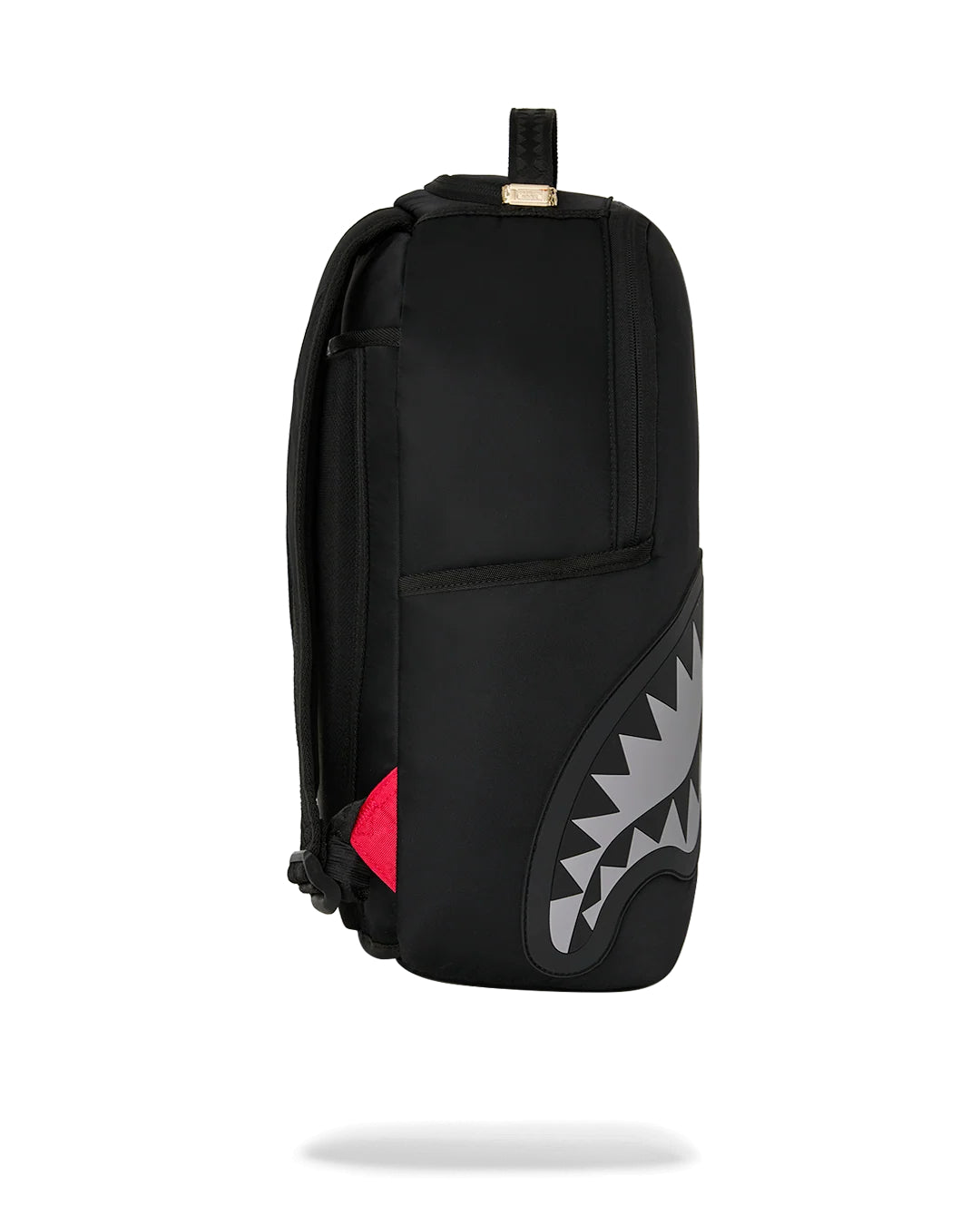 SHARK CENTRAL BLACK NYLON GRAY EMBOSSED BACKPACK
