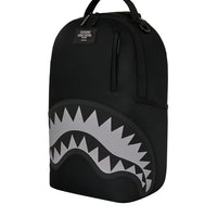 SHARK CENTRAL BLACK NYLON GRAY EMBOSSED BACKPACK