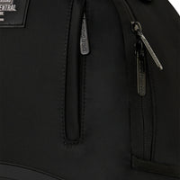 SHARK CENTRAL BLACK NYLON GRAY EMBOSSED BACKPACK