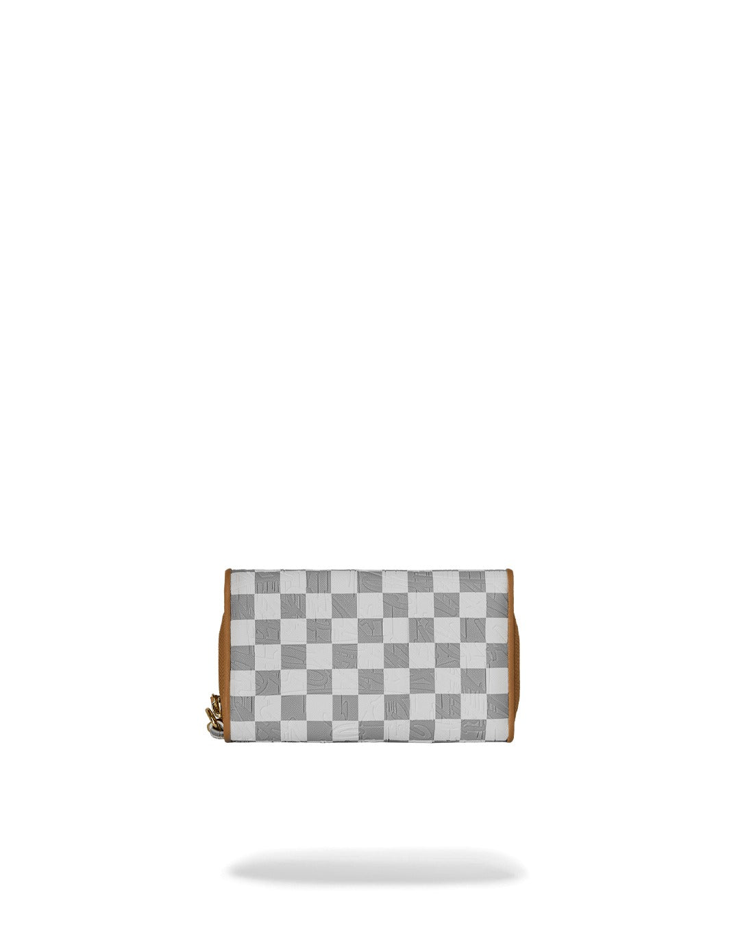 EMBOSSED CREAM CHECK CLUTCH