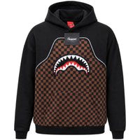 CHECKERED CONTRAST COMFY HOODIE