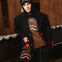 CHECKERED CONTRAST COMFY HOODIE