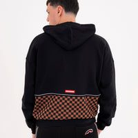 CHECKERED CONTRAST COMFY HOODIE