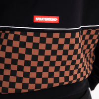 CHECKERED CONTRAST COMFY HOODIE