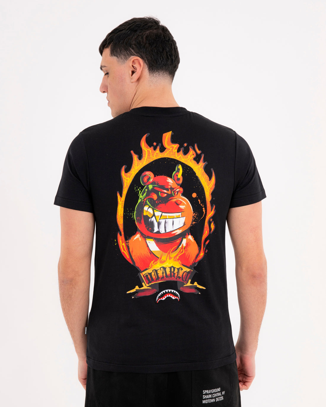 SCRIBBLY DIABLO BURNING REGULAR T-SHIRT