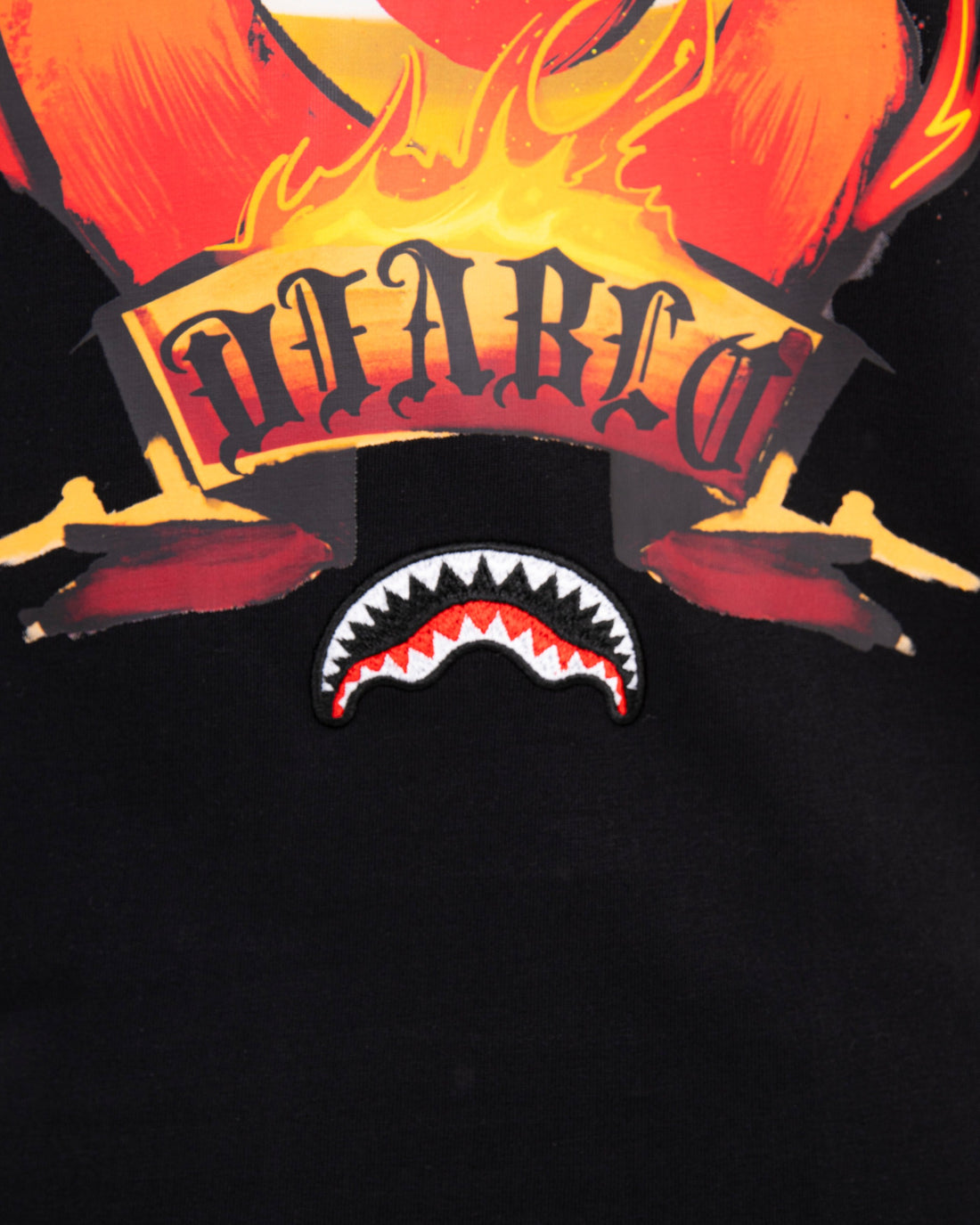 SCRIBBLY DIABLO BURNING REGULAR T-SHIRT