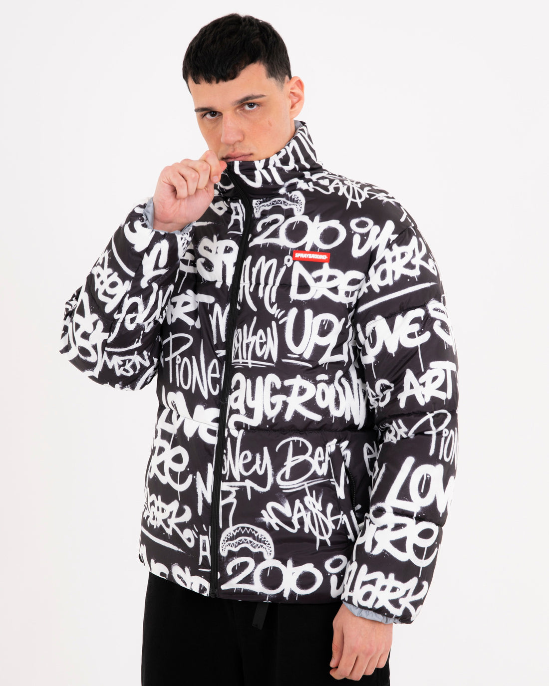 GRAFFITI REFLECTIVE DOUBLE PADDED JACKET