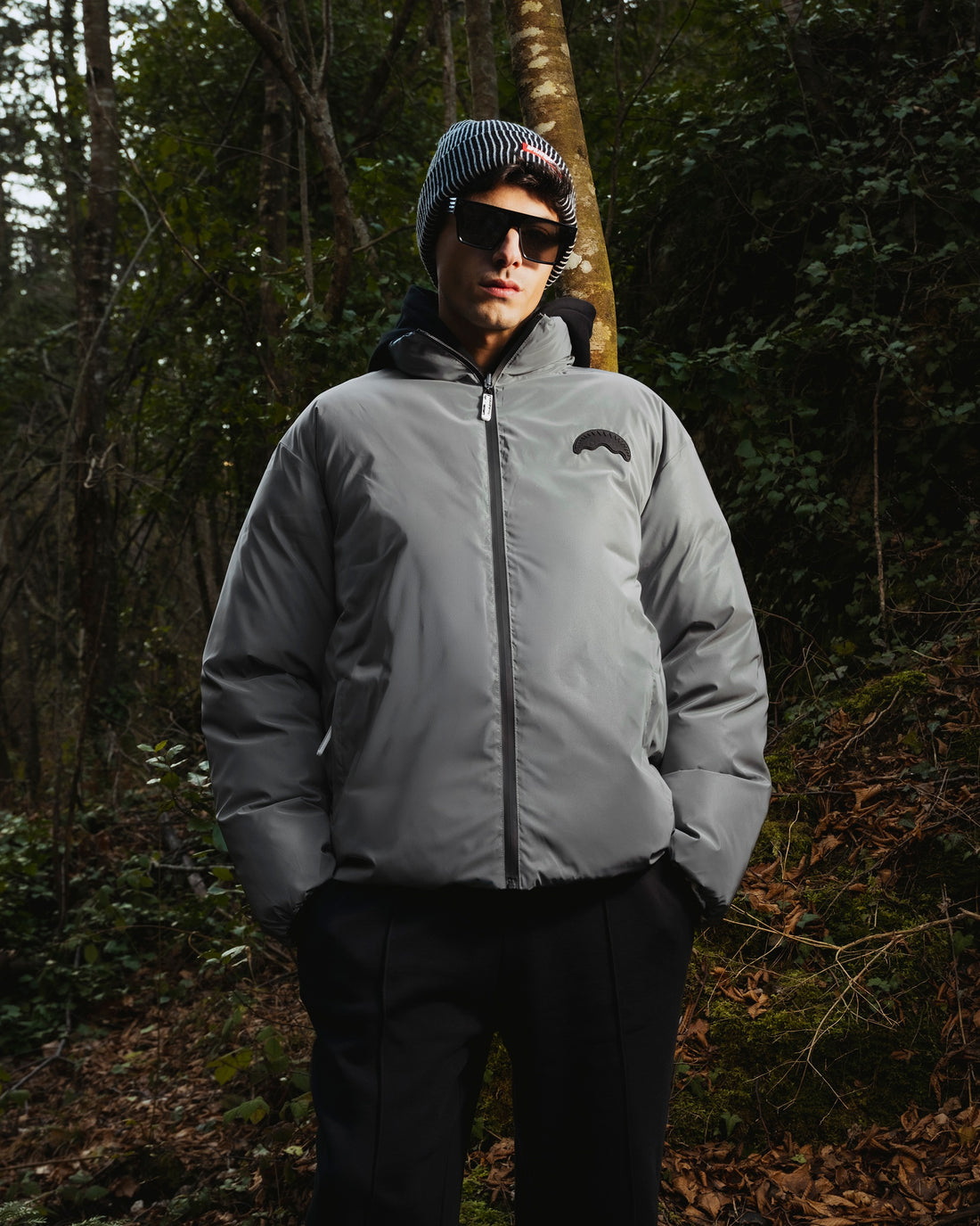 GRAFFITI REFLECTIVE DOUBLE PADDED JACKET