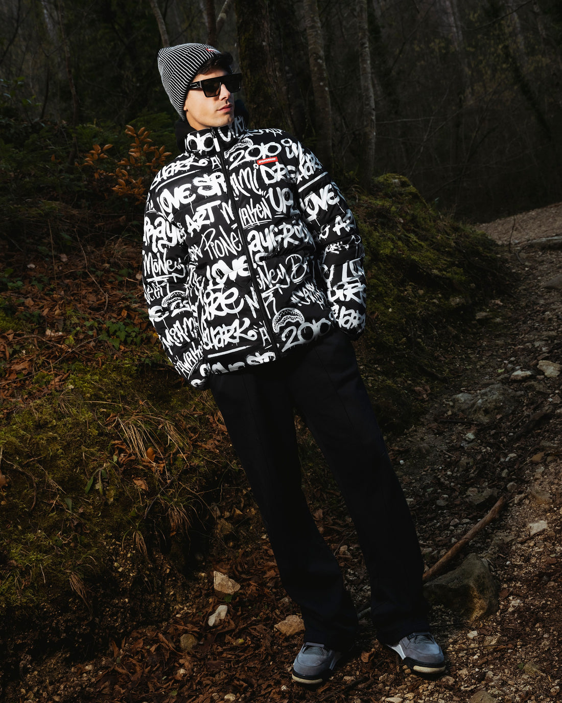 GRAFFITI REFLECTIVE DOUBLE PADDED JACKET