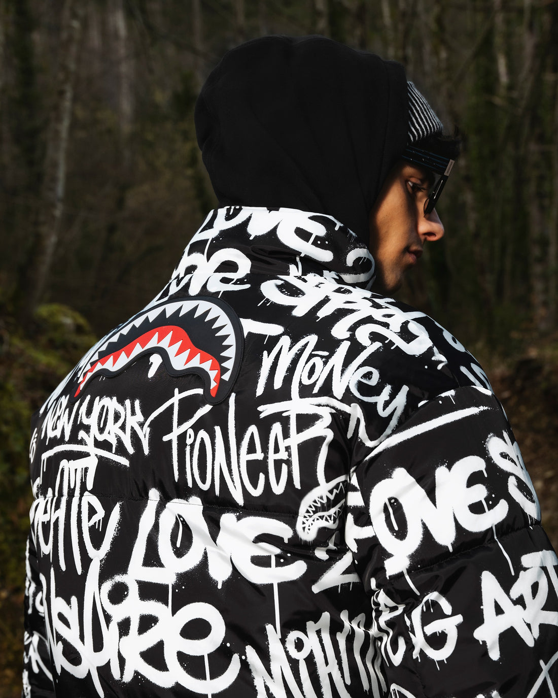 GRAFFITI REFLECTIVE DOUBLE PADDED JACKET