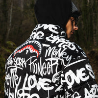 GRAFFITI REFLECTIVE DOUBLE PADDED JACKET