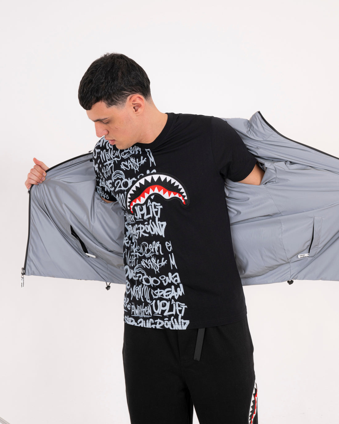 GRAFFITI REFLECTIVE DOUBLE PADDED JACKET