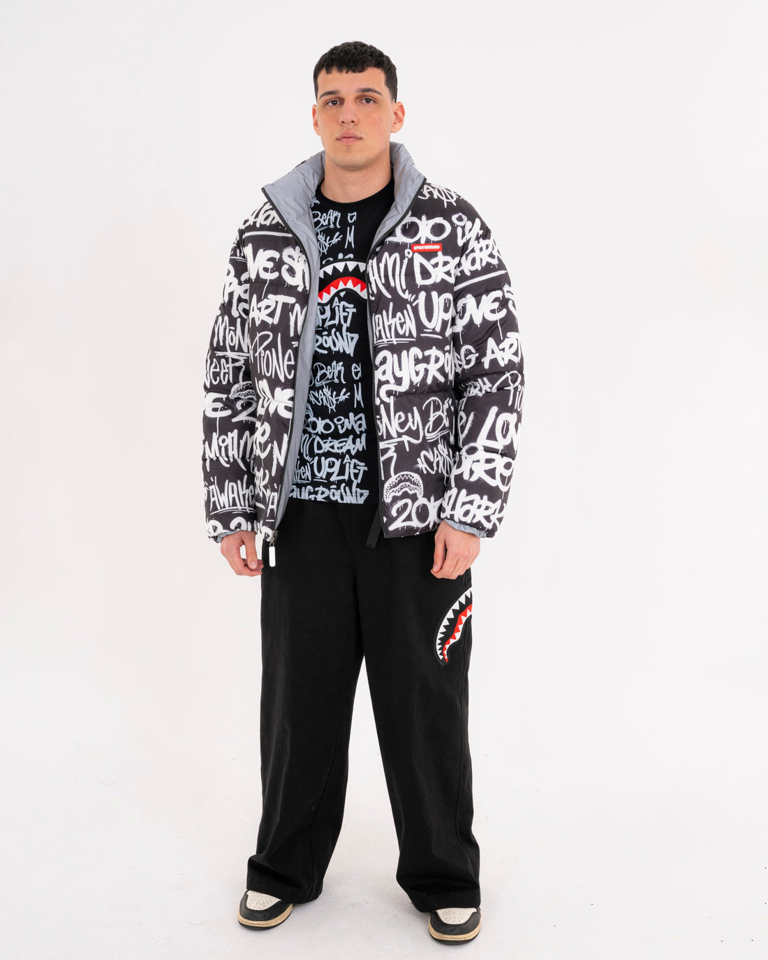 GRAFFITI REFLECTIVE DOUBLE PADDED JACKET