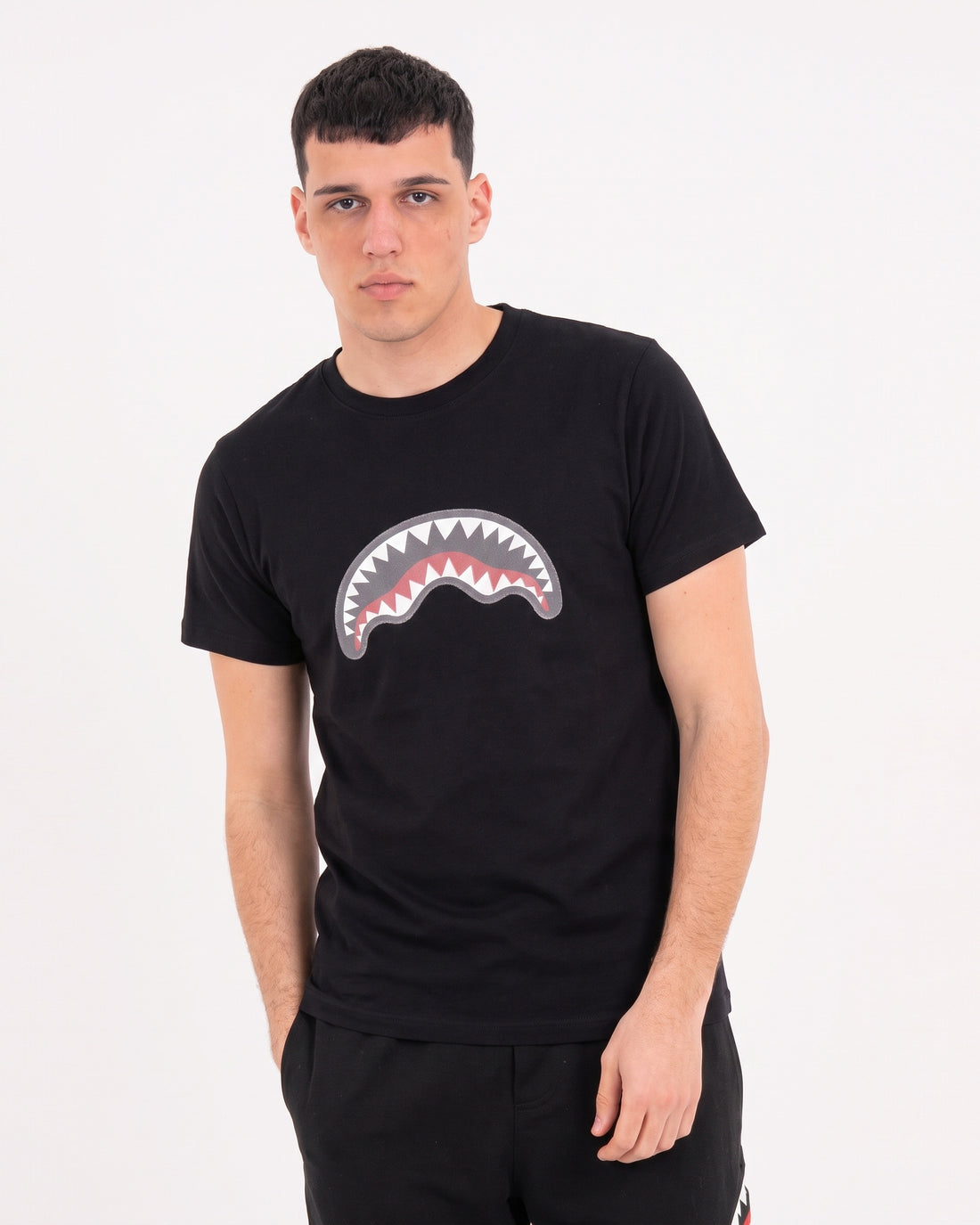 3D SHARK REGULAR T-SHIRT BLACK