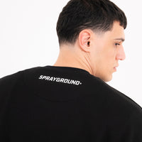 3D SHARK COMFY CREWNECK BLACK