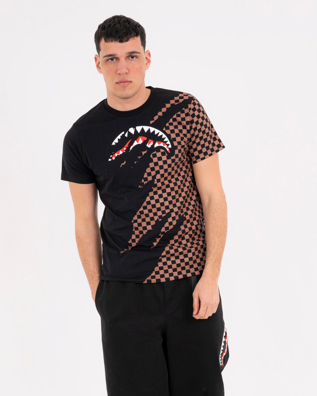 CLAW TEAR CHECK REGULAR T-SHIRT