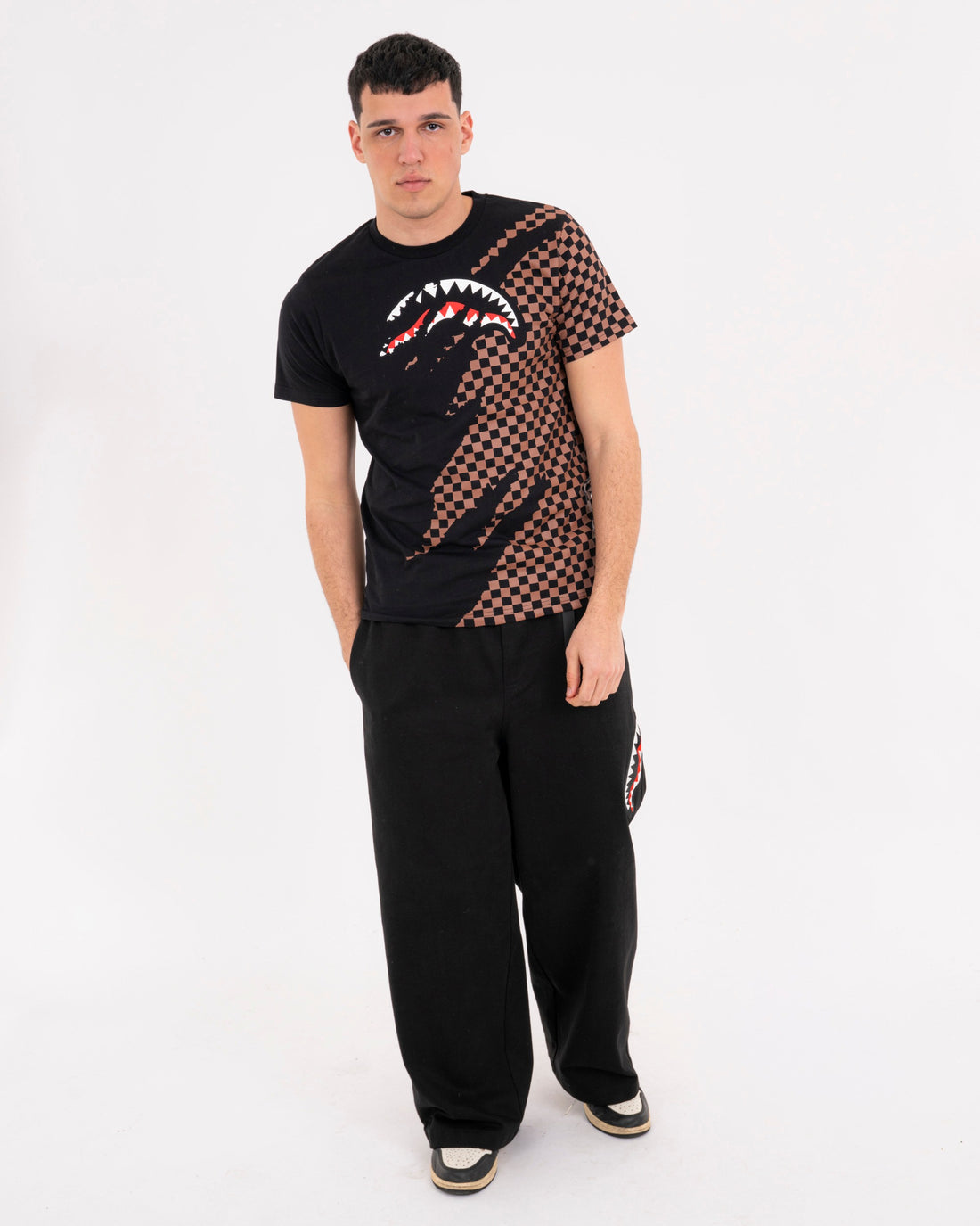 CLAW TEAR CHECK REGULAR T-SHIRT
