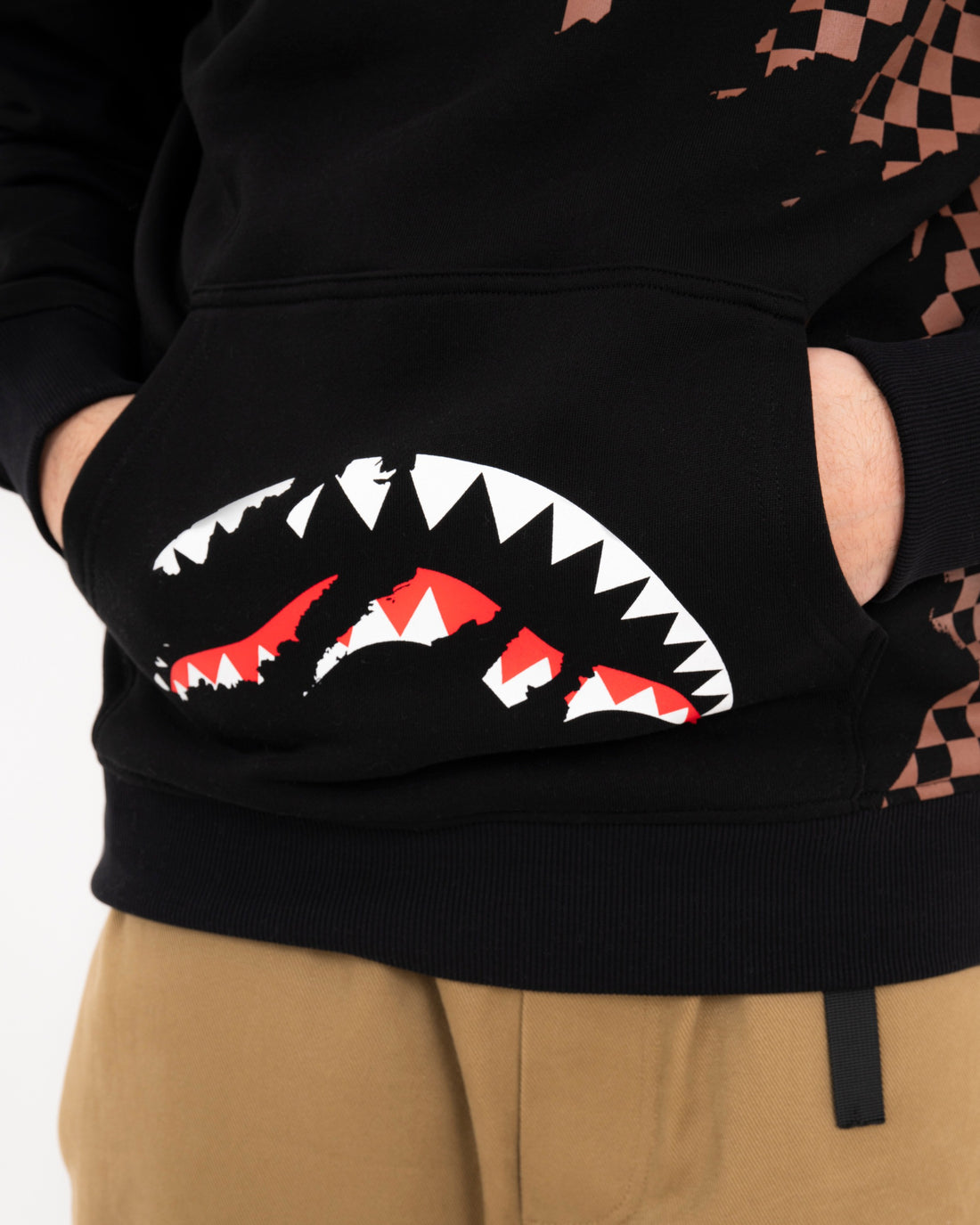 CLAW TEAR CHECK REGULAR HOODIE