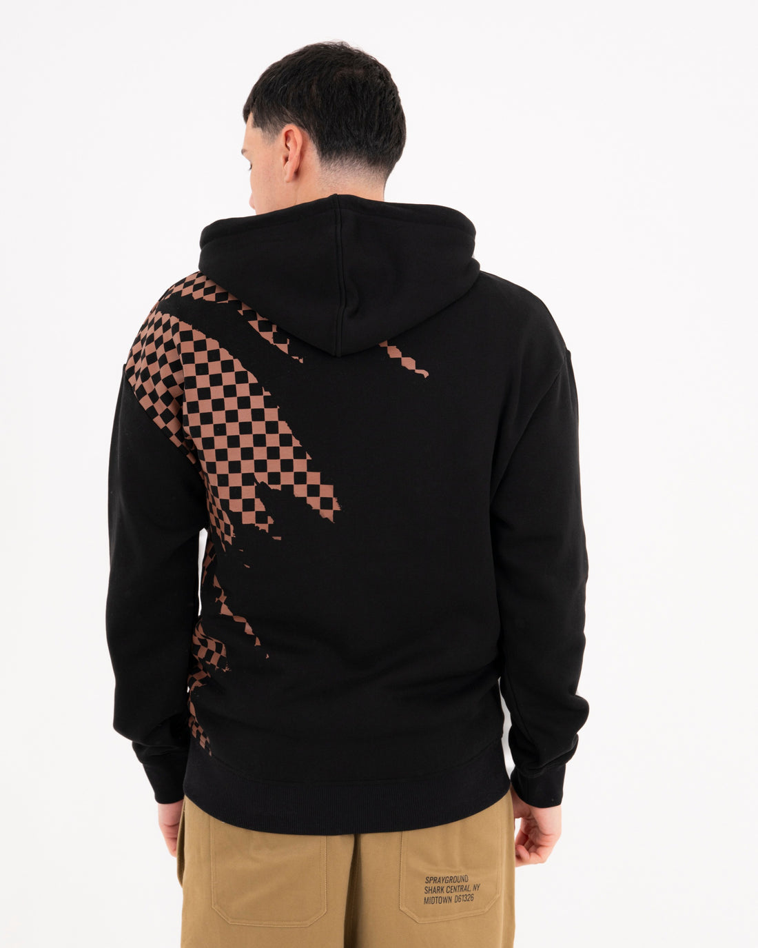 CLAW TEAR CHECK REGULAR HOODIE