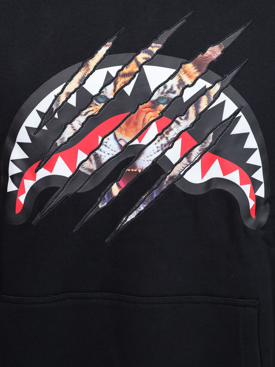 SCRATCHED REGULAR HOODIE BLACK